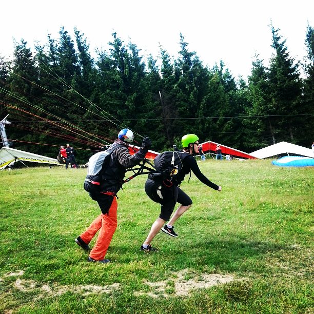Javorový - paragliding